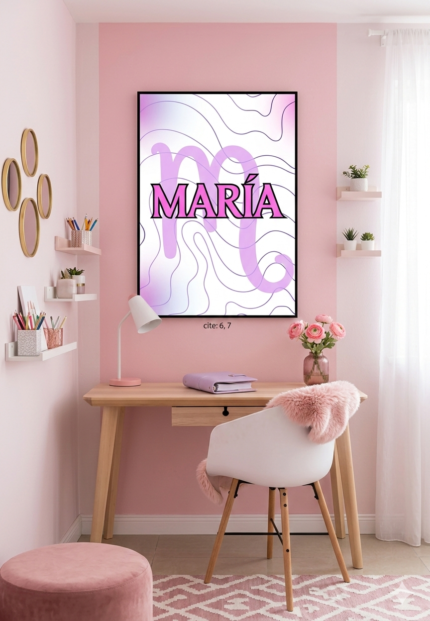 Cuadro con Inicial & Nombre